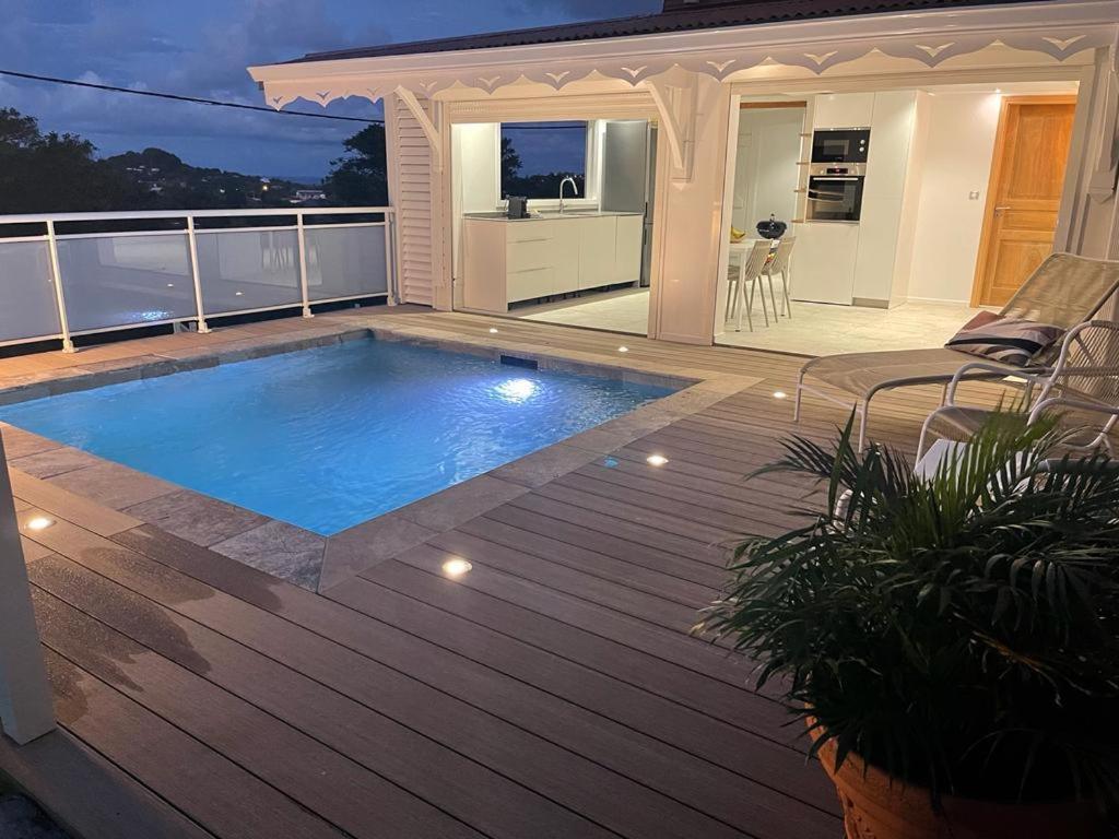 Les Appart Villa Sunbay Caraibes Avec Piscine Privative Vue Mer Et Montagne Le Francois Luaran gambar